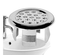 Sink Overflow Cover - Basin Overflowing Hole Ring Insert | Electroplated PP Sink Overflow Cap Replacement for Washbasin, Kitchen Sinks, Hotel, and Home Decoration