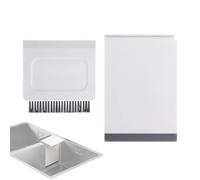 Sink Squeegee Tool, 2-in-1 Counter Brush, 4.72x3.14in Dishwasher Safe Scraper, Multi Purpose Cleaning Accessory for Glass, Tiles, Mirror, Shower Door, Stove, Tabletop, Household