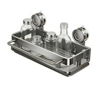 Sink Storage Rack - Wall Mounted Shelf for Kitchen | Drainage Organizer with Suction Base, Bathroom Holder Function, Dishcloth Sponge Accessory, Soap Shampoo Gear for Apartment