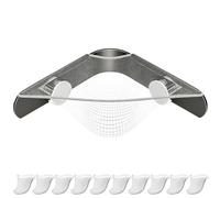 Sink Strainer Basket - 11.89 Inch Kitchen Sinks Triangular Three Stand Filter | Sinks Drain Filters With 100 Large Filter Bags | Stainless Steel Kitchen Sink Strainer. Stainless Steel,4kg Load.