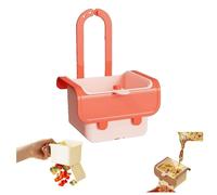 Sink Strainer Basket for Kitchen Food Waste,Faucet Hanging Design with Press to Open Bottom Release,Multipurpose Use for Draining Tea,Fruits,and Vegetables (orange pink,1PCS)