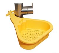 Sink Strainer Basket Plastic Food Catcher Green(Yellow)