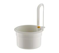 Sink Strainer Basket, Press Automatic Dumping Colander, Kitchen Drain Filter Tray, Sturdy Food Waste Separator Bin, Space Saving Strainer for Home Dorm Apartment RV Restaurant Use