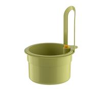 Sink Strainer Basket, Press-to-Dump Colander, 5.63x3.27x7.95inch, Automatic Drainage Strainer, Compact and Space-Saving, Ideal for Fruits, Vegetables, Food Waste, Home, Restaurant, Yellow/Green/White
