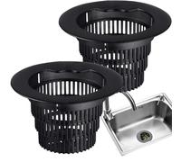 Sink Strainer, Retractable Anti-Clogging Food Catcher, Basket Drain Stopper Plug, Kitchen Garbage Disposal Accessory, Multifunctional Filter Separator, Ideal for Bathroom, Shower, 11x11x3cm