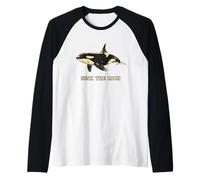 Sink The Rich Funny Orca Whale Meme Anticapitalism Manche Raglan
