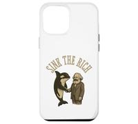 Sink The Rich Orca Karl Marx Kommunismus Yacht Politics Meme Coque pour iPhone 12 Pro Max