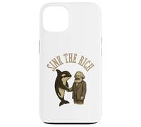 Sink The Rich Orca Karl Marx Kommunismus Yacht Politics Meme Coque pour iPhone 13