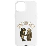 Sink The Rich Orca Karl Marx Kommunismus Yacht Politics Meme Coque pour iPhone 15 Plus