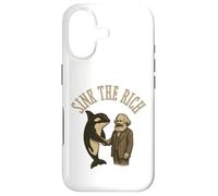 Sink The Rich Orca Karl Marx Kommunismus Yacht Politics Meme Coque pour iPhone 17