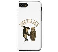 Sink The Rich Orca Karl Marx Kommunismus Yacht Politics Meme Coque pour iPhone SE (2020) / 7/8