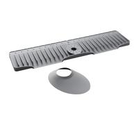 Sink Water Guard - 27.5 Inch Fast Self-Draining Silicone Pad | Splash Behind Faucet For Bathroom RV Undersink Drying Counter Counter Around Under Drip, Kitchen Faucets Handle Mat Set