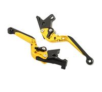 Sinkees Leviers de frein d'embrayage pliables et réglables pour Yamaha V-MAX 2009-2020 pour MT-01 2004-2009 (doré)