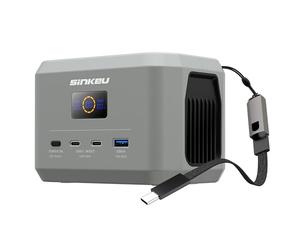 SinKeu Powerstation portable, Batterie LiFePO4 96 Wh, Entrée/sortie USB-C | 3 ports, batterie de charge rapide pour les voyages, alimentation de secours