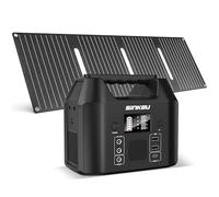 SinKeu Station d'alimentation portable 96 Wh avec panneau solaire 40 W, batterie LiFePO4 30 000 mAh avec prise 230 V 150 W CA/12 V DC/USB, alimentation de secours pour camping, pique-nique, jardin et