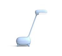 SINKI - GIRAFE-BLUE - Veilleuse/Lampe de chevet/Lampe de bureau pour enfant en forme de girafe, avec son cou flexible à 360°. Fonctionne sur secteur + batterie intégrée.