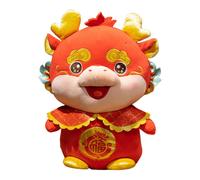 Sinknap 25cm 2024 Nouvel An Chinois Zodiac Animal Doll Aspect Mignon Broderie Dragon En Peluche De Jouets Animaux