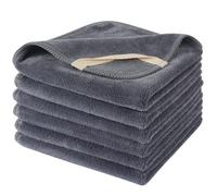 SINLAND Gants de toilette en microfibre à séchage rapide, absorbants, doux et démaquillants,lavables，réutilisables en microfibre débarbouillettes bebe (6pcs 30x30cm)