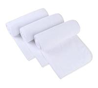 SINLAND Serviette de Bain Microfibre Super Douce Chiffon démaquillant Gant de Toilette pour Home Spa Sport Chiffon nettoyant Visage 40cm x 76cm Pack de 3 Blancs