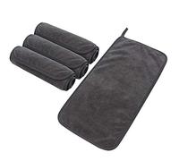 SINLAND Serviette Visage Démaquillante Réutilisable Microfibre,Chiffon Démaquillant Ultra Douce,Serviette démaquillante lavable,Hypoallergénique Sans Produits Chimiques convient pour bébé,20x40cm,Gris