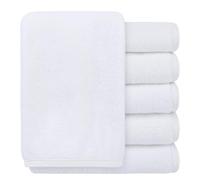 SINLAND Serviettes démaquillantes en Microfibres,Serviette Visage Démaquillante, Chiffons Démaquillants Réutilisable Lavable, Ultra-Douce, pour Tous Les Types de Peau 30x30cm Blanc 6pcs