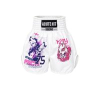 Sinleey Garçon Short Boxe Thai Fille Enfant De Garçons Tenue Garcon Bleu | Coupe Ample,Design Broderie,Matériau Léger,Coup Poing,Remise En Forme,Grappling,Lutte,Gym,Jogging,Training,Arts Martiaux