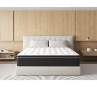 sinlikon Matelas 140x200 24 cm epaisseur,Luxe Matelas 2 Personnes Confort Zones en Mousse à mémoire de Forme, Moelleux et Respirant