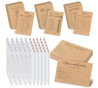 Sinload Ensemble de jeux de fête prénuptiale pour 30 invités, comprend Guess the Dress, He Said She Said, Bingo, Would She Rather, What's in Your Purse, Scramble, Advice Cards Wedding Games Double
