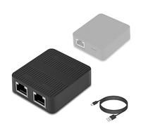 SinLoon Adaptateur répartiteur Ethernet RJ45 1 à 2 répartiteur réseau WiFi Extender avec Cordon d'alimentation de Type C pour Ordinateur, hub, commutateur, routeur, ADSL, décodeur, etc.