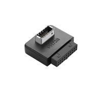 SinLoon Adaptateur USB 3.0 pour panneau avant USB 3.0 19/20 broches vers carte mère de type E 19 broches femelle vers connecteur avant type E femelle (type B)