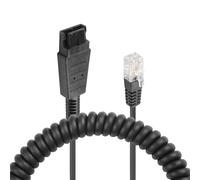 SinLoon Câble adaptateur RJ9 vers QD pour écouteurs avec déconnexion rapide - Compatible avec Plantronics, Nortel, Mitel, Aastra, NEC et plus