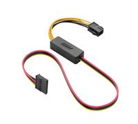 SinLoon Câble d'alimentation ATX 6 broches PSU vers SATA IDE, câble d'alimentation ATX 6 broches femelle vers SATA femelle avec régulateur de tension abaisseur (1 à 1)