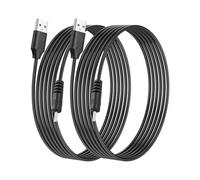 SinLoon Câble d'alimentation USB vers CC 2,5 x 0,7 mm 5 V 3 A 3 m, 2 câbles de charge pour tablettes/petits appareils électroniques, noyau en cuivre pur stable 5 V design direct