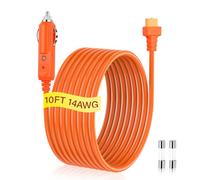 SinLoon - Câble de chargeur allume-cigare 14AWG XT60 12V - Prise allume-cigare vers connecteur femelle XT60 - Câble d'extension avec fusible et voyant LED pour stations d'énergie, générateurs solaires