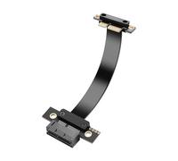 SinLoon Câble d'extension PCIe 4.0 X1 90 degrés PCI-E 1 x mâle vers 180 degrés PCIE 1 x femelle Riser - 9018 (10 cm)