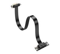 SinLoon Câble d'extension PCIe 4.0 X1 90 degrés PCI-E 1 x mâle vers femelle (40 cm)