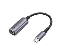 SinLoon Câble PD 140 W DC5525 vers USB C, entrée femelle CC 5,5 mm x 2,5 mm, câble de charge d'alimentation mâle de type C avec puce d'identification automatique PD, pour téléphones, tablettes,