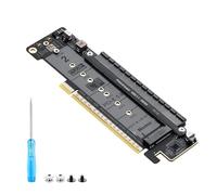 SinLoon Carte d'extension PCIe 5.0 X16 - Carte d'extension PCIe Bifurcation Riser Card - Divise X16 en X8 + X4 + X4 - Prend en charge NVMe M.2 SSD et GPU à profil bas - Compatible avec les disques