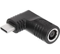 SinLoon DC 7,4 mm x 0,6 mm entrée Femelle vers USB C mâle à Angle Droit Adaptateur de Charge 65 W PD, Uilt-in avec Puce d'induction d'identification Automatique PD, pour téléphones, tablettes