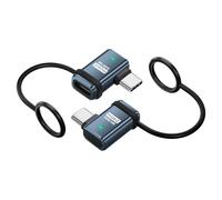 SinLoon Lot de 2 adaptateurs USB4 de type C 240 W - Transmission haute vitesse 80 Gbps - Écran 8K @ 60 Hz - Prise en charge de la charge PD de 240 W - Cordon anti-perte - Compatible Thunderbolt 4/3