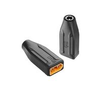 SinLoon Lot de 2 adaptateurs XT60 vers DC5521, XT60 mâle vers DC 5,5 mm x 2,1 mm femelle, 12 V DC, noir, adaptateur