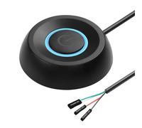 SinLoon PC interrupteur d'alimentation ordinateur de PC interrupteur d'alimentation externe 6,5FT démarrage à distance ordinateur carte mère bouton de commutation rallonge (black)