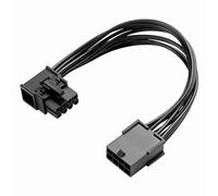 SinLoon Rallonge 8 broches PCIE 8 broches femelle vers mâle à angle droit PCIE Express câble adaptateur d'alimentation pour carte graphique 18 AWG 15 cm (droite)