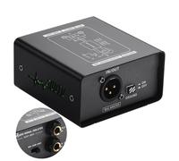 SinLoon XLR1-BOX - Isolateur de bruit monocanal avec prises XLR et 6,35 mm, amortissement à 3 niveaux, passif - Idéal pour studio, HiFi et audio de voiture