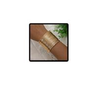 SINLOV Bracelet jonc ouvert tendance avec croix dorée - Bracelet de poignet réglable pour femmes et filles, Zinc
