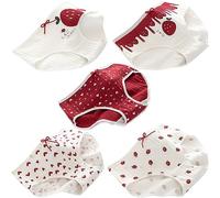 SINMIUANIME Lot de 5 culottes pour femme en coton respirant avec imprimé anime, 2801Strawberry, taille unique