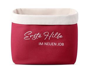 Sinmoe Trousse de Premiers Secours pour un Nouvel Emploi Apprentis Cadeau pour Premier Jour de Travail Sac de Bureau pour Employés Amis(Rouge, Neuen Job)