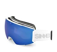 SINNER Boreas-Matte White-Double Blue DBL ORNG SINTRAST TORIC-Cat. S3+S1 Lunettes de soleil Mixte Adulte, Multicolore (Multicolore), Taille unique