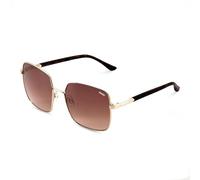 SINNER Mixte Madiki-Shiny Gold Metal-Gradient Brown Lunettes de Soleil, Multicolore, Taille Unique