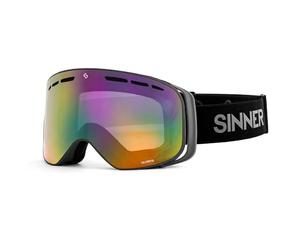 SINNER Olympia-Matte Dark Grey-Double Full Red Mirror Vent-Cat. S3 Lunettes de soleil unisexe pour adultes Multicolore Taille unique